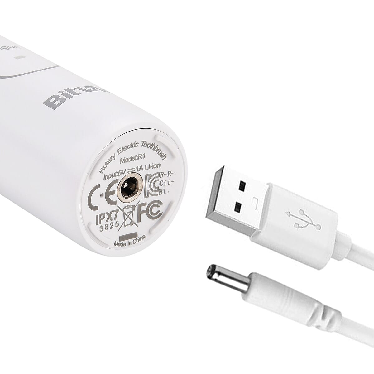 Bitvae- Electric Toothbrush with 60-Day Battery Life | 5 Modes, USB Charging & 8 Dupont Brush Heads (IPX7)