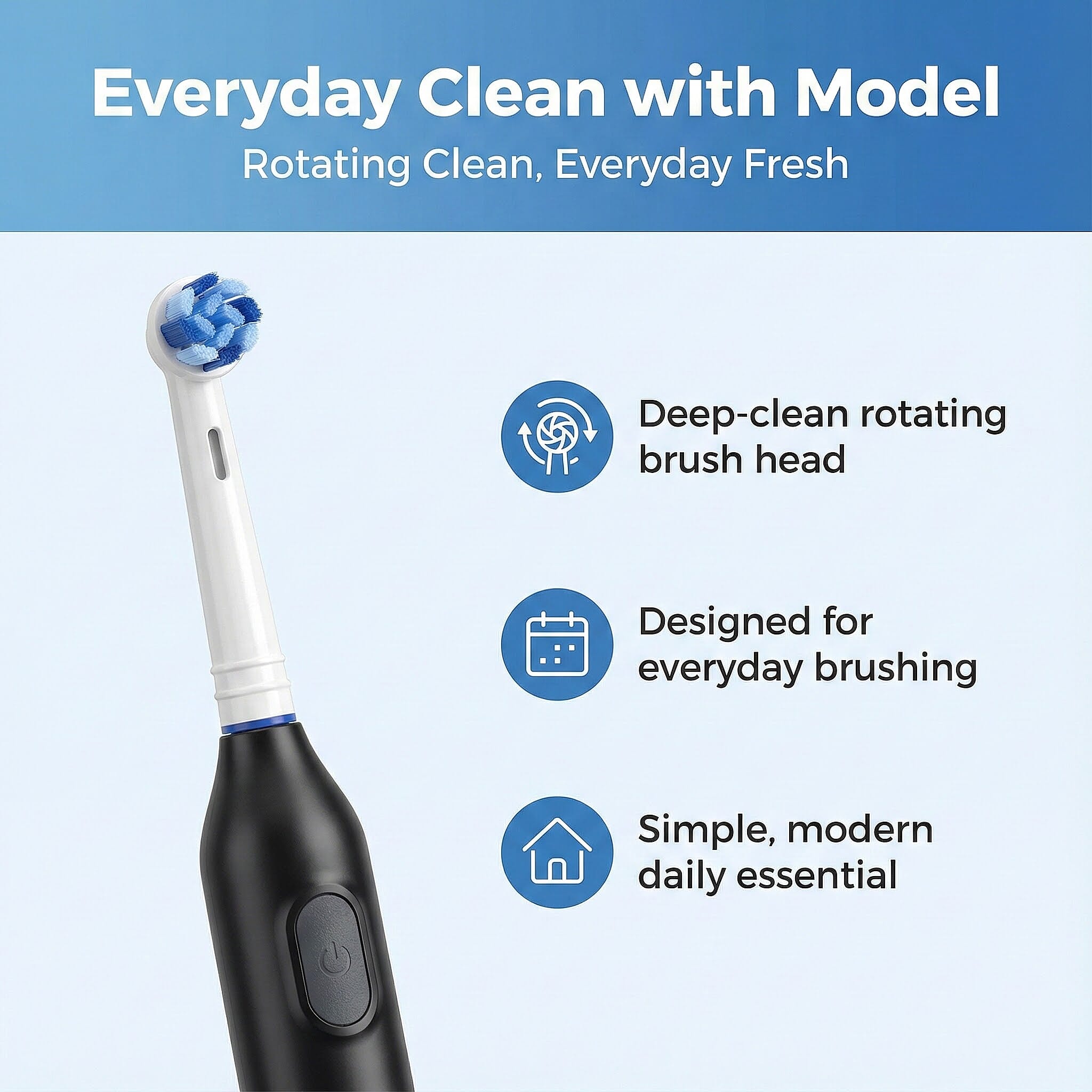 Bitvae-Toothbrush with 60-Day Battery Life | 5 Modes, USB Charging & 8 Dupont Brush Heads (IPX7)