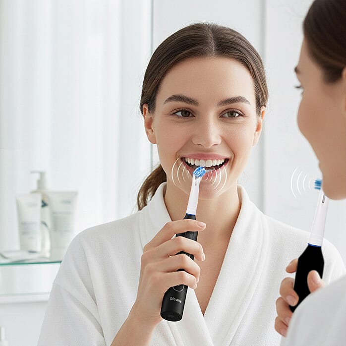 Bitvae-Toothbrush with 60-Day Battery Life | 5 Modes, USB Charging & 8 Dupont Brush Heads (IPX7)