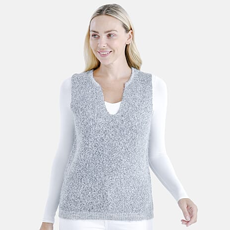 - Maisi Sequin Supersoft Vest (One Size, 8- 16) - Grey