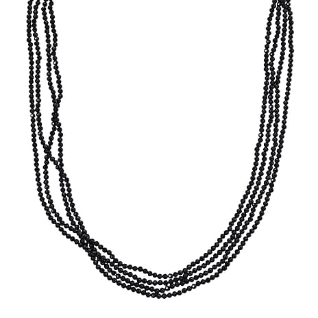 Natural Thai Black Spinel Stone Necklace (Size 100) 240.00 Ct.