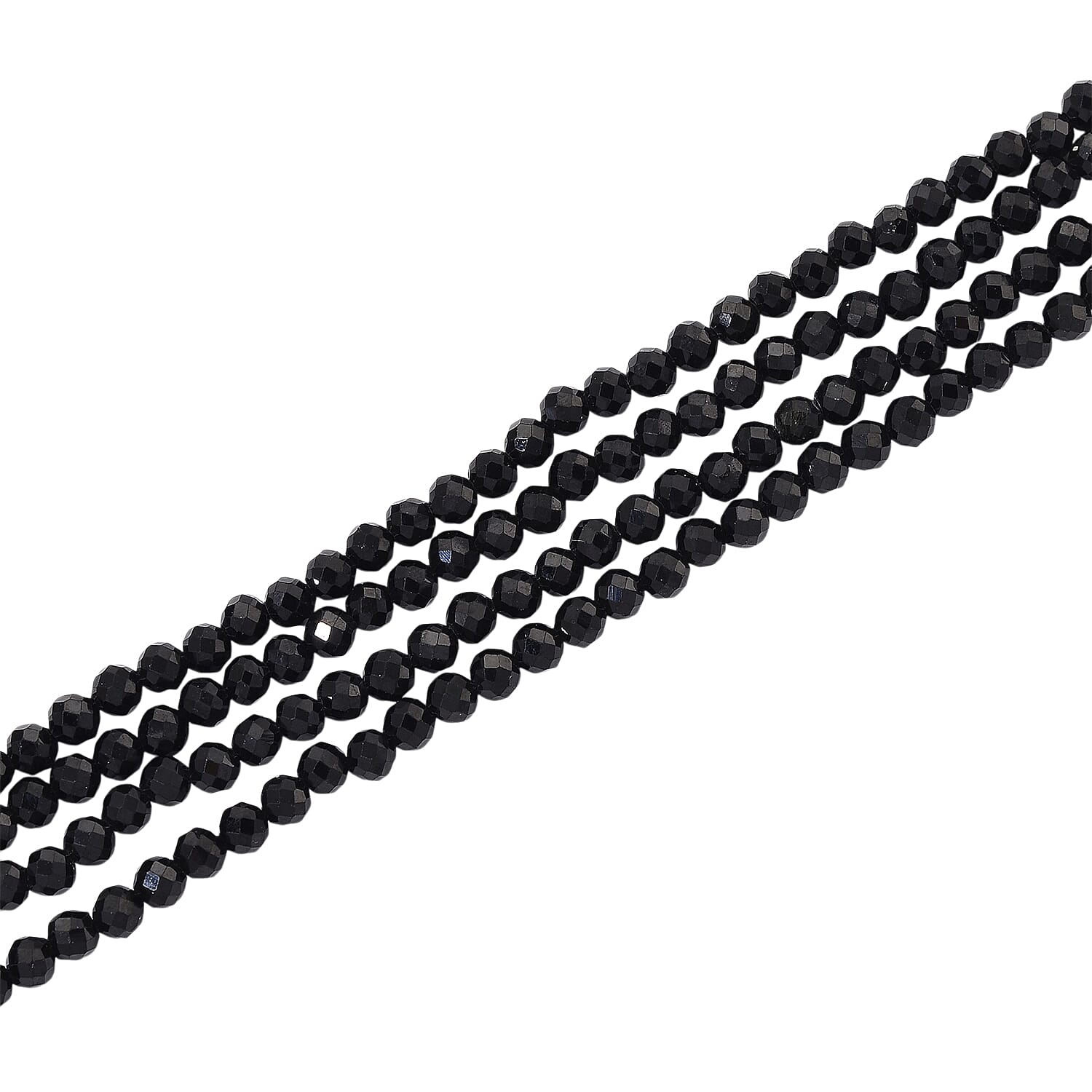 Natural Thai Black Spinel Stone Necklace (Size 100) 240.00 Ct.