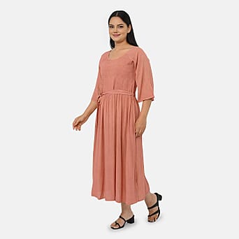 https://tjcuk.sirv.com/Products/82/4/8243903/Maisi-Rayon-Patterned-Dress-Size-One-Size-Peach-Beige_8243903_1.jpg?w=342&h=342