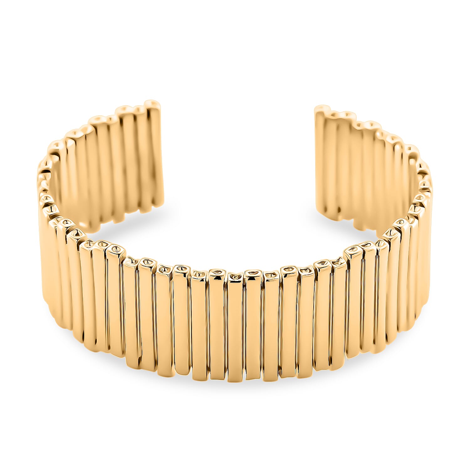 BLACK FRIDAY BLOWOUT - Designer Style Cuff Bangle in Yellow Gold Plated