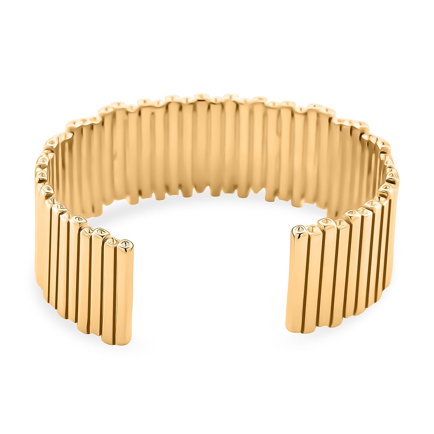 BLACK FRIDAY BLOWOUT - Designer Style Cuff Bangle in Yellow Gold Plated