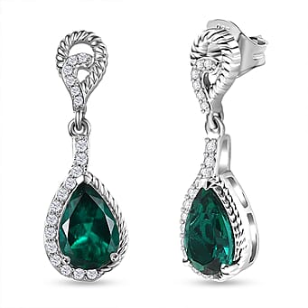 https://tjcuk.sirv.com/Products/82/4/8244412/D-Joy-Lab-Grown-Emerald-White-Zircon-Dangling-Earring-in-Rhodium-Overl_8244412.jpg?w=342&h=342