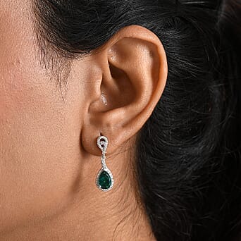 https://tjcuk.sirv.com/Products/82/4/8244412/D-Joy-Lab-Grown-Emerald-White-Zircon-Dangling-Earring-in-Rhodium-Overl_8244412_2.jpg?w=342&h=342