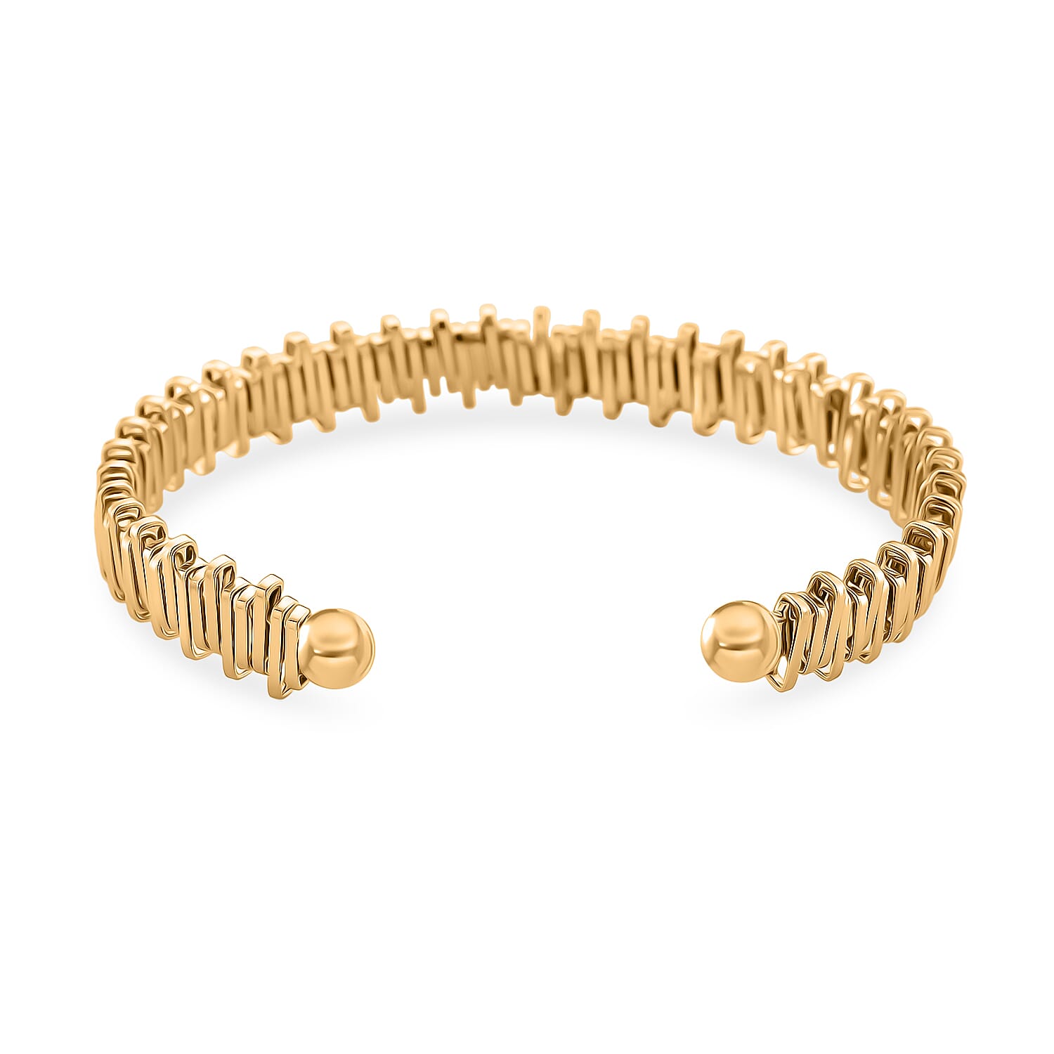 Designer Inspired  Bangle (Size 7.5) in Yellow Gold Tone