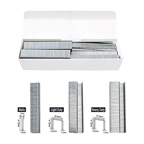 Rolson 3-Way Tacker, Staple and Nail Tool - Orange