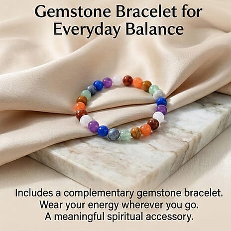 Bliss - Beyond 7 Scented Chakra Gemstone Soy Wax Candles with Gemstone Bracelet