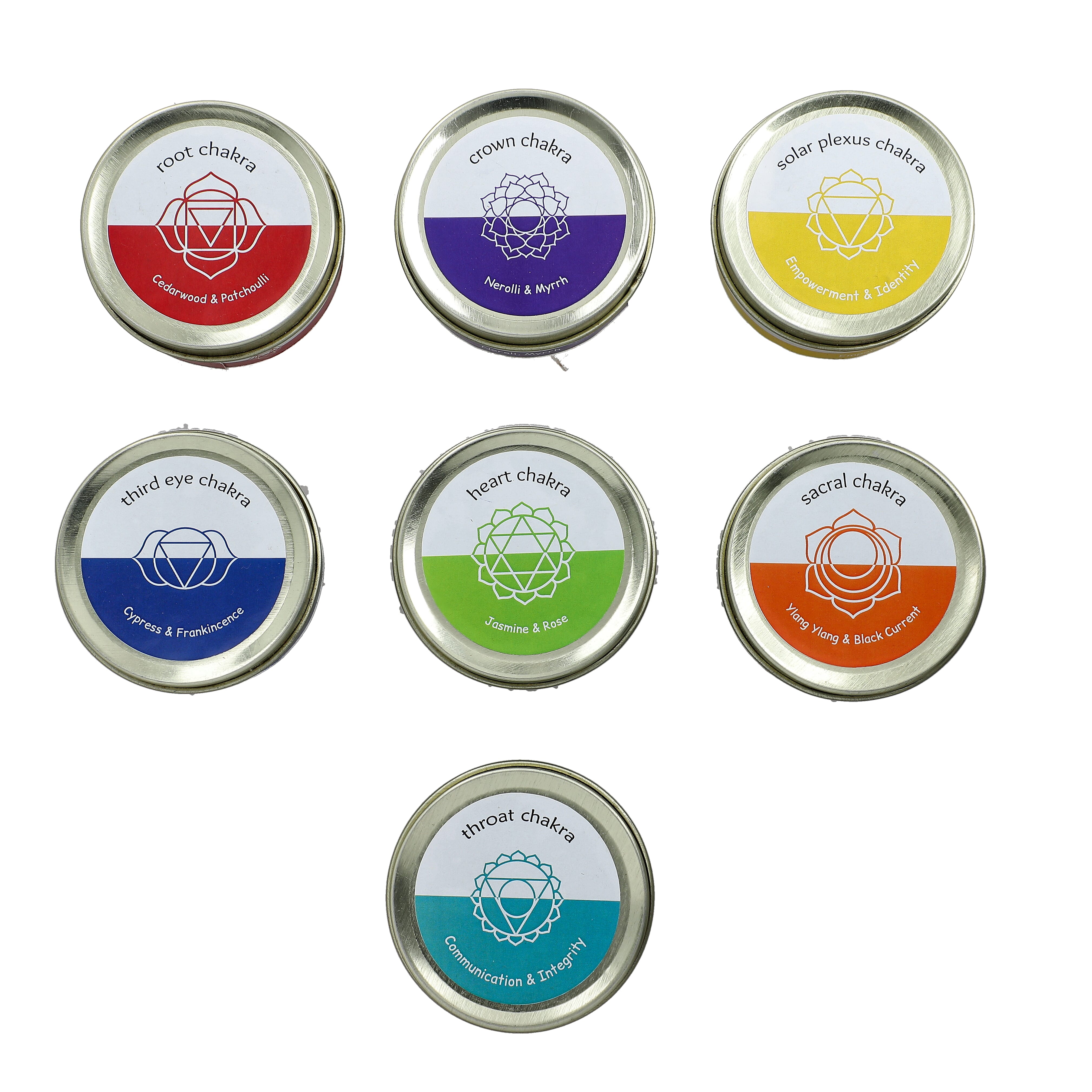LIVMORE Seven Chakra Candle Gift Box With Seven Chakra Gemstone Bracelet
