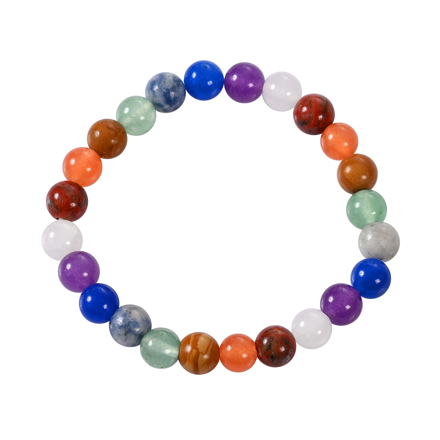 LIVMORE Seven Chakra Candle Gift Box With Seven Chakra Gemstone Bracelet