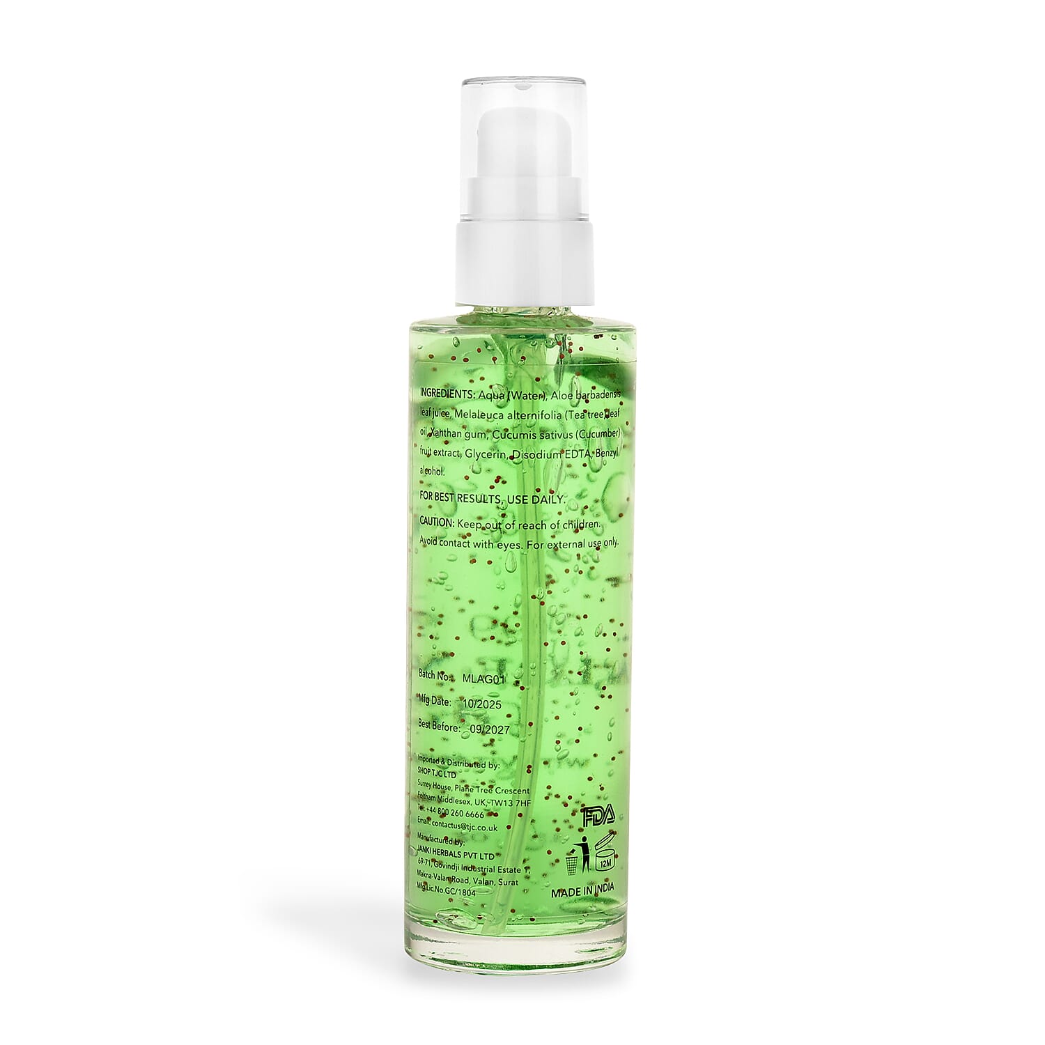 Organic Aloevera Gel - 100gms