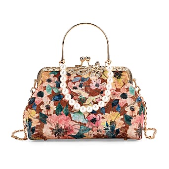 https://tjcuk.sirv.com/Products/82/4/8245082/Elegant-Embroidery-Crystal-Clutch-Bag-with-Pearl-Handle-Multicolour_8245082.jpg?w=342&h=342