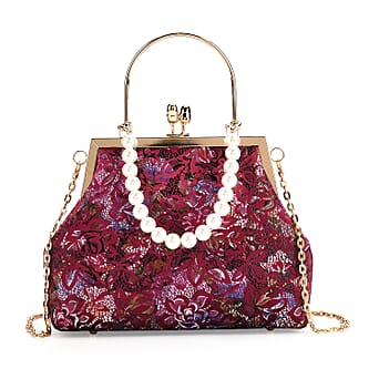https://tjcuk.sirv.com/Products/82/4/8245085/Elegant-Embroidery-Crystal-Clutch-Bag-with-Pearl-Handle-Burgundy_8245085.jpg?w=342&h=342