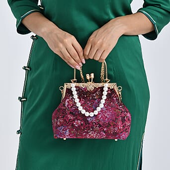https://tjcuk.sirv.com/Products/82/4/8245085/Elegant-Embroidery-Crystal-Clutch-Bag-with-Pearl-Handle-Burgundy_8245085_3.jpg?w=342&h=342