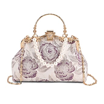 https://tjcuk.sirv.com/Products/82/4/8245087/Elegant-Embroidery-Crystal-Clutch-Bag-with-Pearl-Handle-White-Purple_8245087.jpg?w=342&h=342