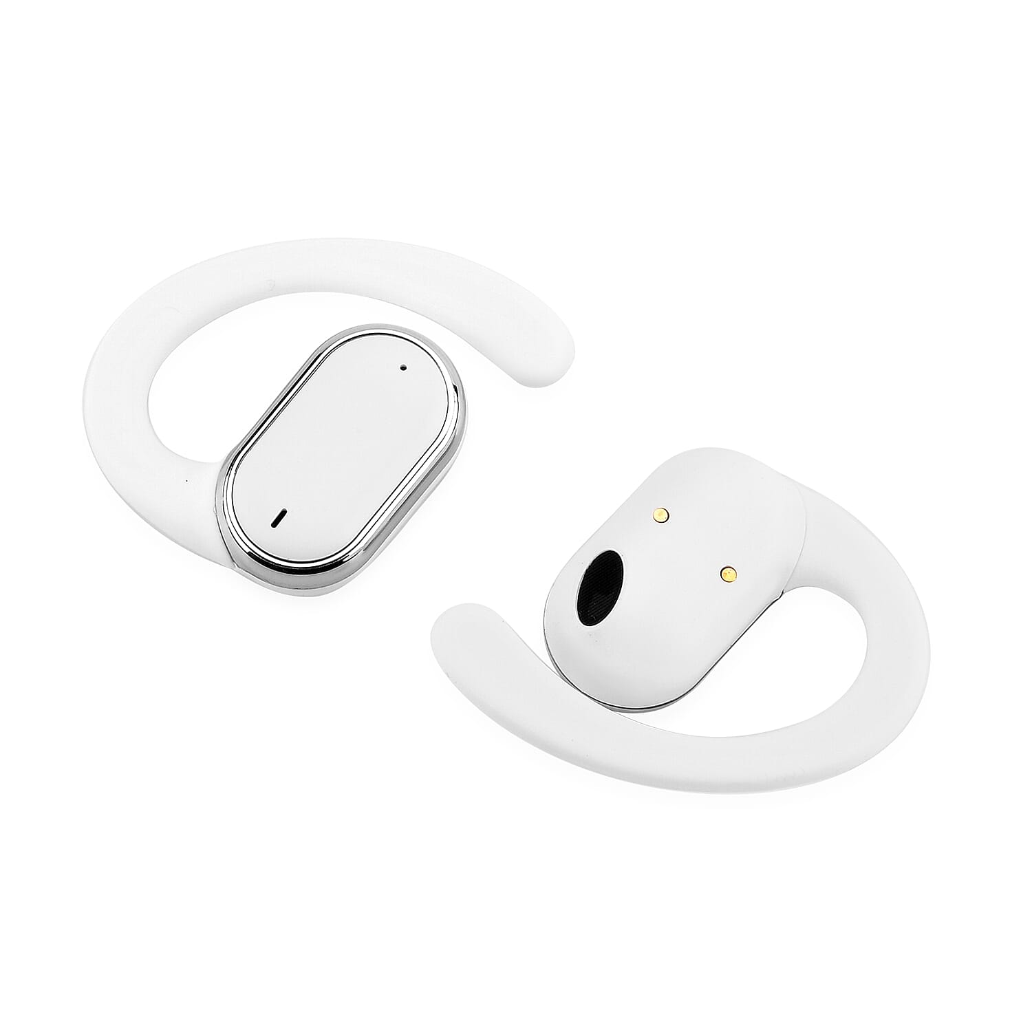 AEMAi-PRO14 Bluetooth Earbuds (BT5.4) with LED Display, 5-6 Hour Talk Time - Type-C Charging - White