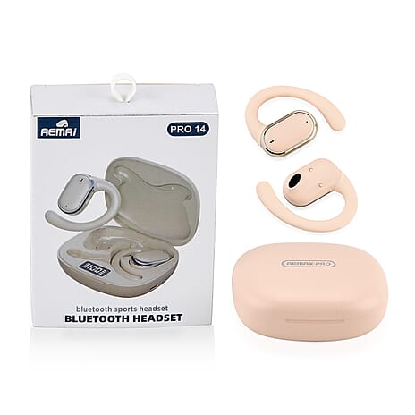 AEMAi-PRO14 Bluetooth Earbuds (BT5.4) with LED Display, 5-6 Hour Talk Time - Type-C Charging - Black