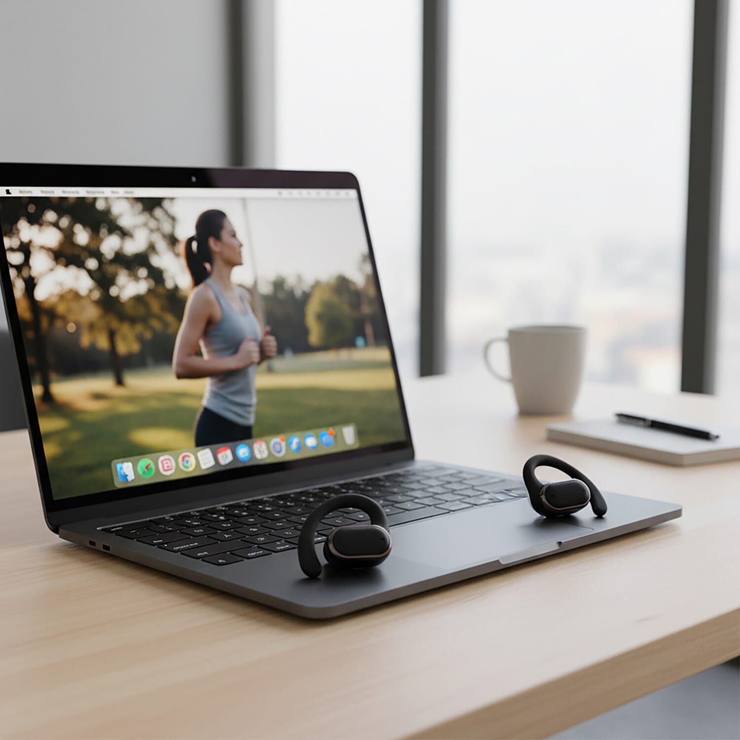 AEMAi-PRO14 Bluetooth Earbuds (BT5.4) with LED Display, 5-6 Hour Talk Time - Type-C Charging - Black