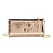 La Marey Signature Genuine Leather B Letterpress Clutch Bag with Long Chain