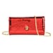 La Marey Signature Genuine Leather B Letterpress Clutch Bag with Long Chain
