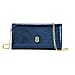 La Marey Signature Genuine Leather B Letterpress Clutch Bag with Long Chain