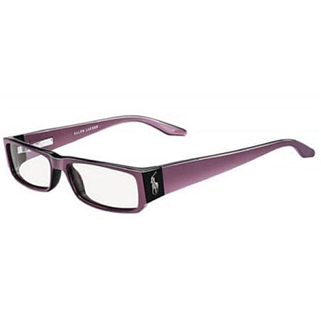 Polo Ralph Lauren Womens Purple Rectangular Reading Glasses with Metal Horse Logo (Power - 2.50)