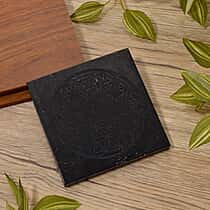 Natural Shungite Fullerene Embossed Square Tile 1100.00 Ct.