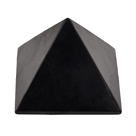 Natural Shungite Pyramid Figurine 3000.00 Ct.