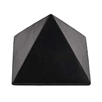 Natural Shungite Pyramid Figurine 3000.00 Ct.