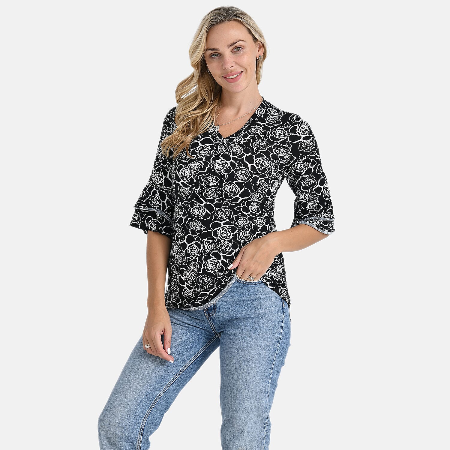 & Maisi Printed Blouse 