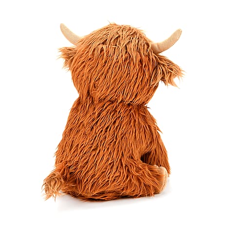 Bliss - Beyond Poseable Highland Cow Plush Toy (34 Cm) - Brown