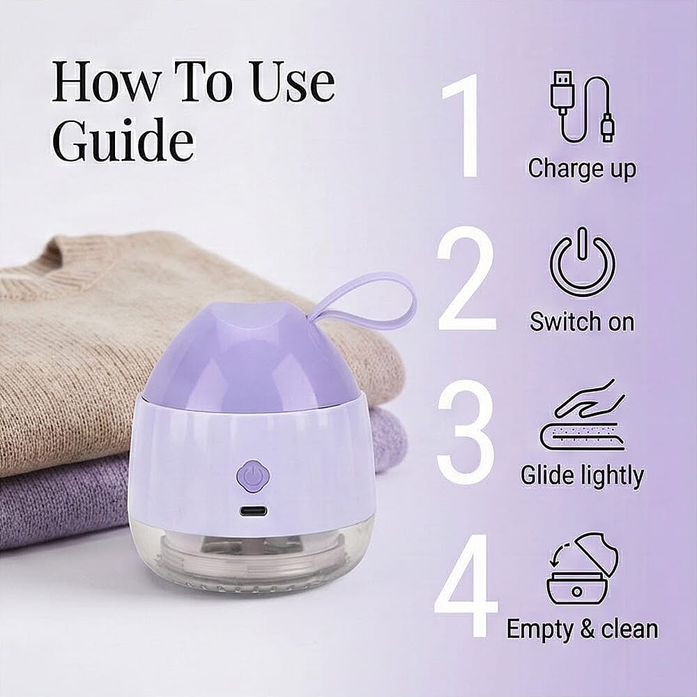 LIVMORE Electric Lint Remover - Purple