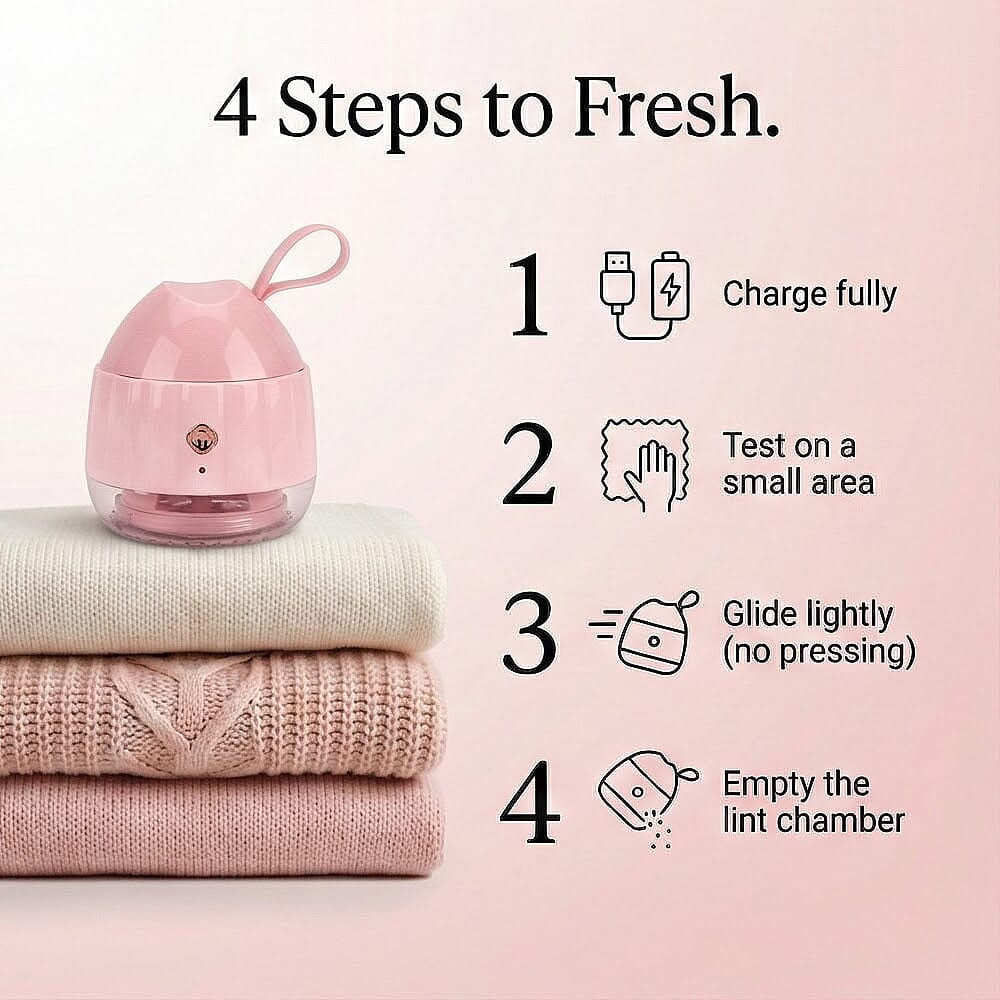 LIVMORE Electric Lint Remover - Pink
