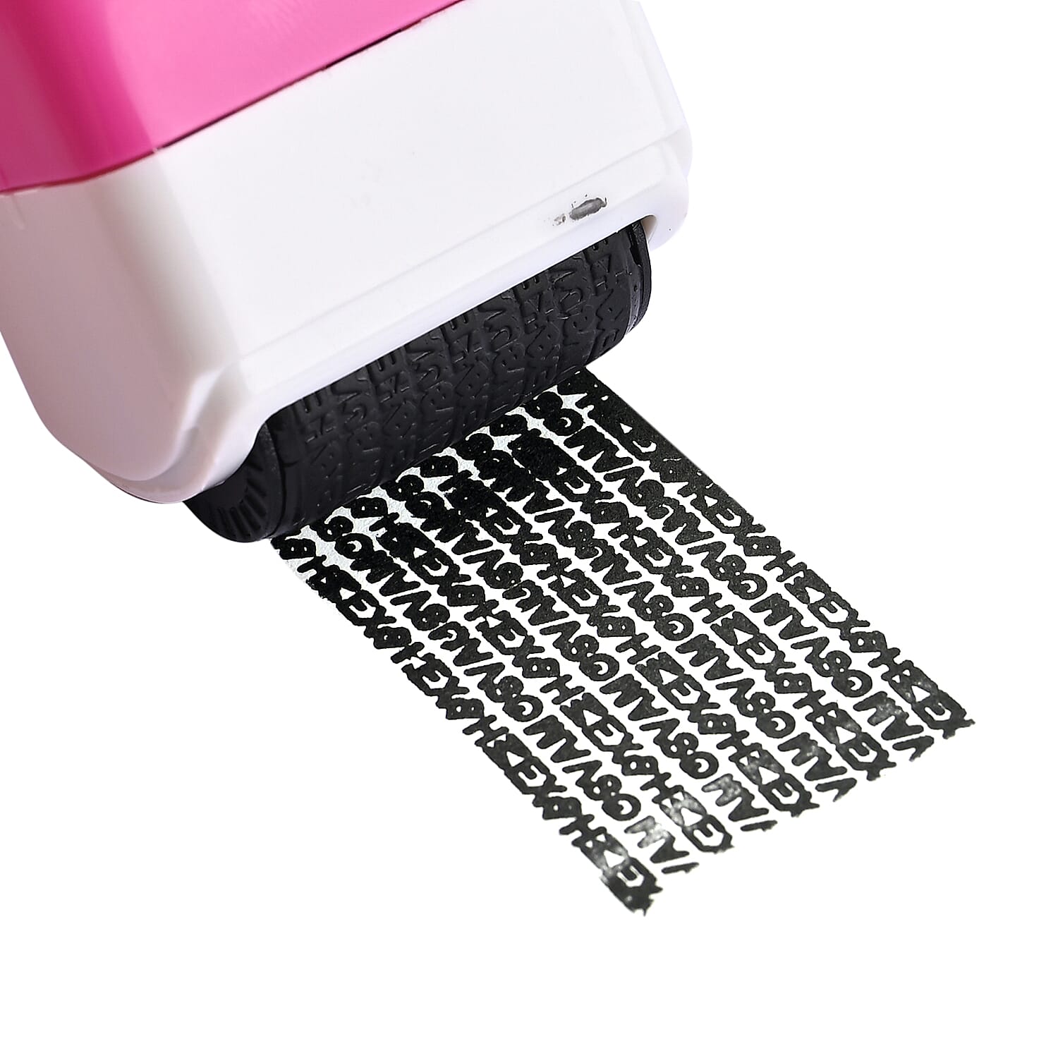 LIVMORE Set Of 2 Advanced ID Roller Security Stampers With Refil Ink - Blue & Pink