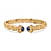 EverTrue Lapis Lazuli & Iolite Full Bangle in Yellow Gold Plated 5.22 Ct.