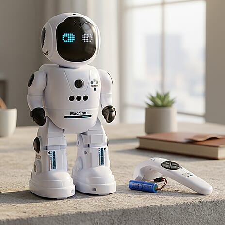 Black Friday New Launch - Intelligent Programming Remote Control Robot Toy with Gesture Sensing - Music - White