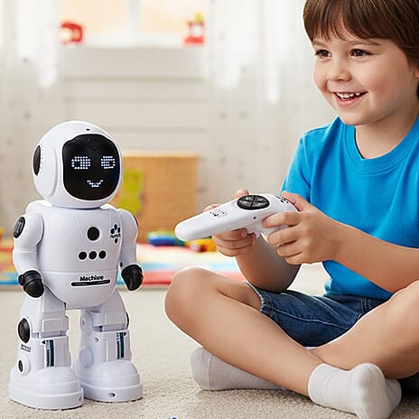 Black Friday New Launch - Intelligent Programming Remote Control Robot Toy with Gesture Sensing - Music - White