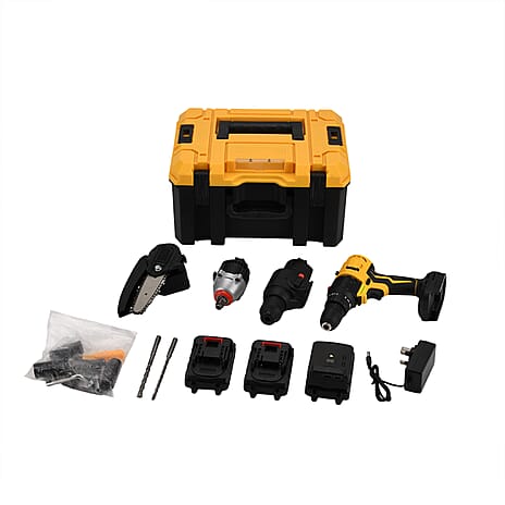 Tool Kit Home (Size 36x19 cm) - Black Yellow & Black Yellow