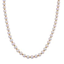 One Time Deal - Edison Pearl Beads (10MM) Necklace (Size 20) in Yellow Gold Plated Sterling Silver 373.95 Ct.