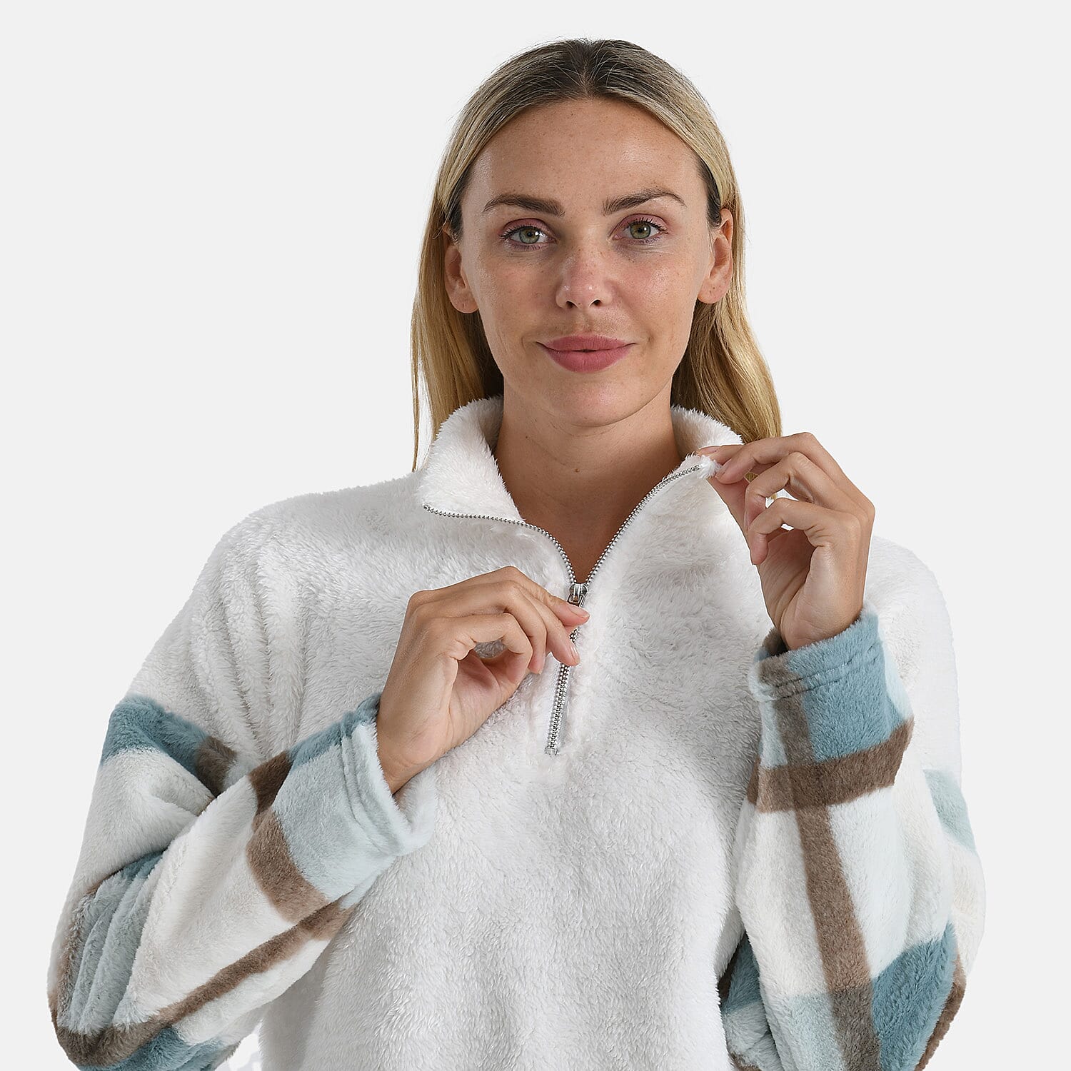 &amp; Maisi Plush Hoodie with Zip