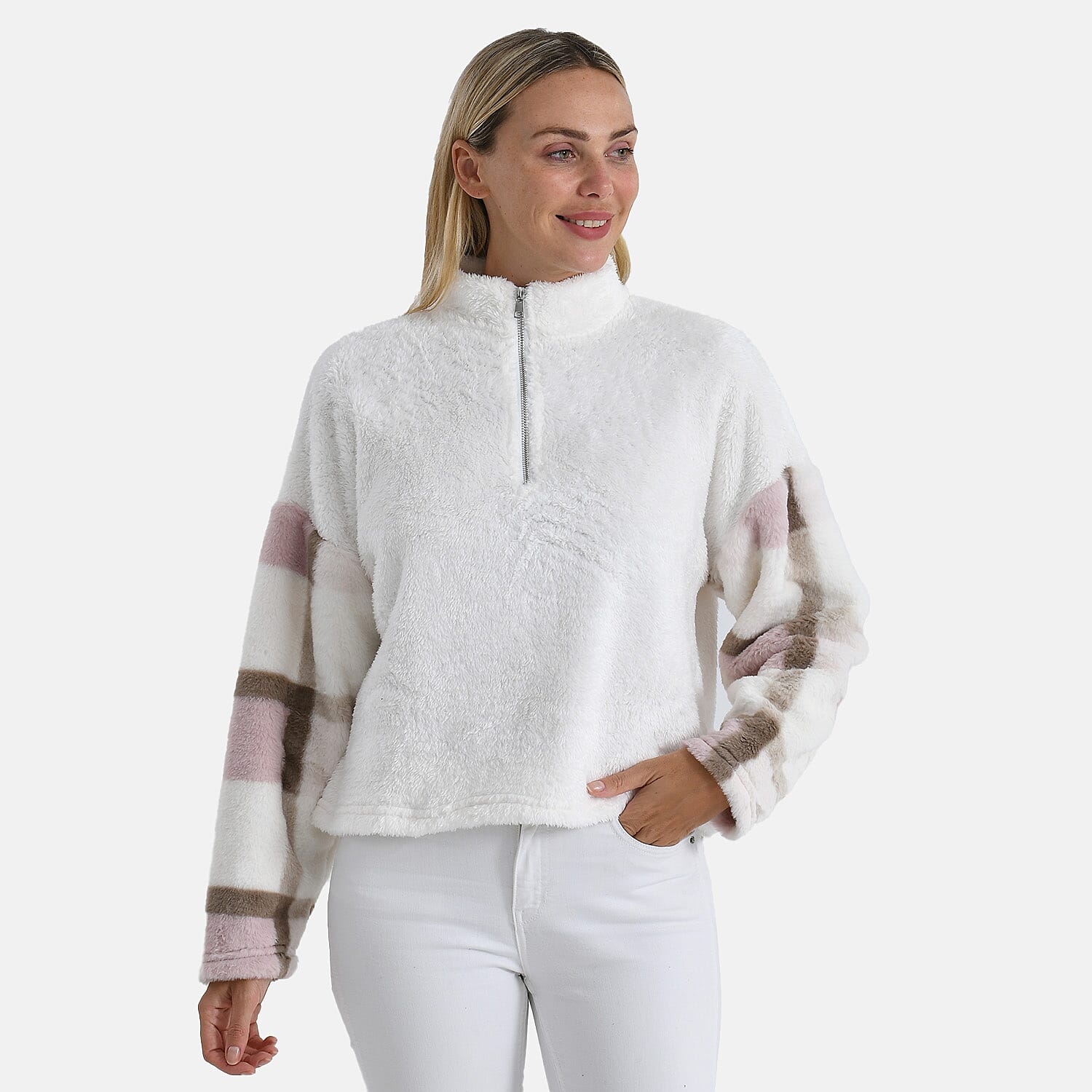 &amp; Maisi Plush Hoodie with Zip