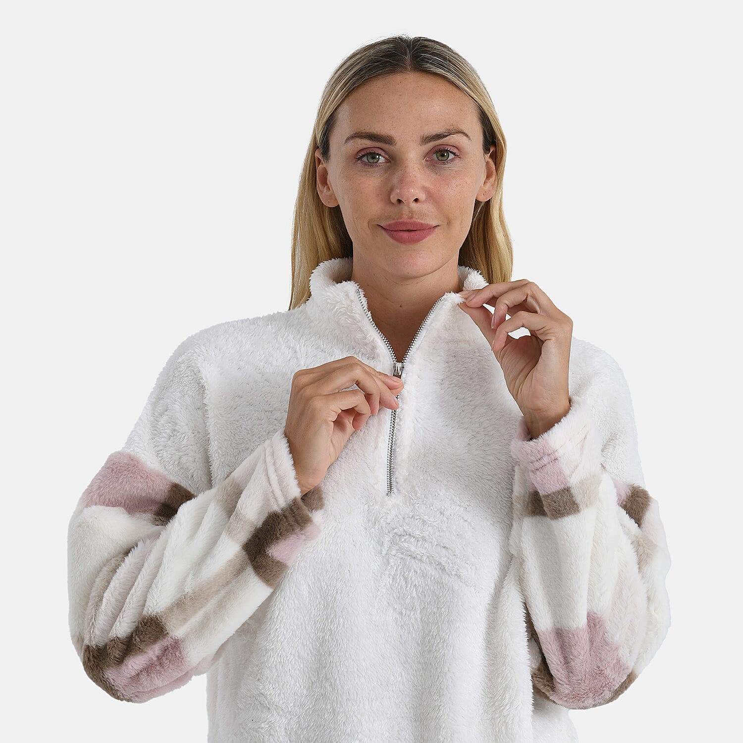 &amp; Maisi Plush Hoodie with Zip