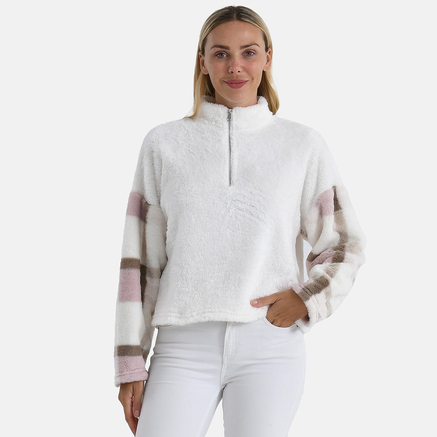 &amp; Maisi Plush Hoodie with Zip