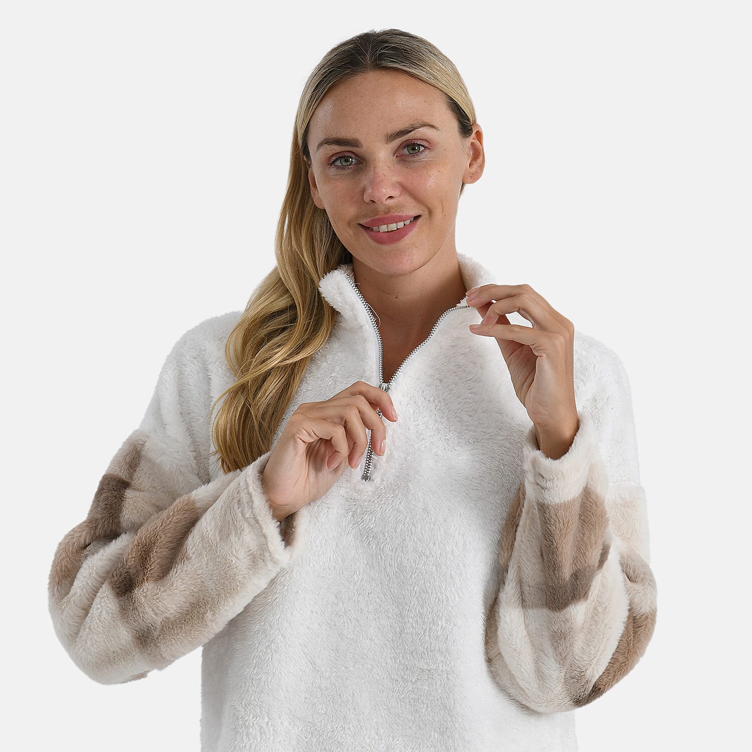 &amp; Maisi Plush Hoodie with Zip