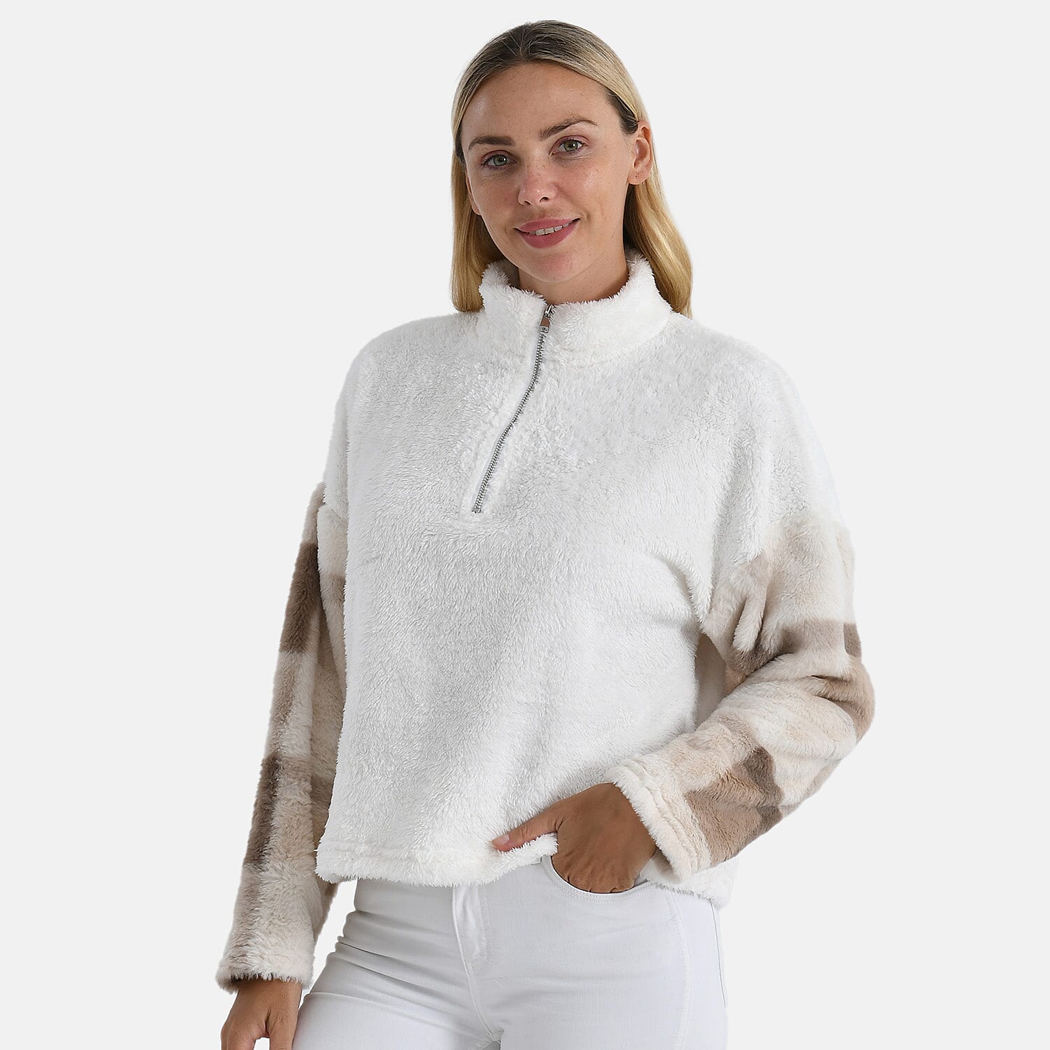 &amp; Maisi Plush Hoodie with Zip