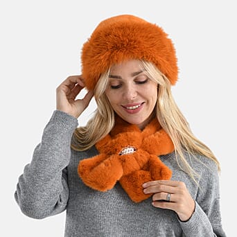 https://tjcuk.sirv.com/Products/82/4/8247468/Faux-Fur-Scarf-Hat-Two-Piece-Set-One-Size-Orange_8247468_2.jpg?w=342&h=342