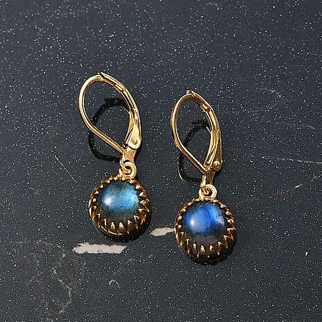 EverTrue Solitaire Lever Back Earring Pure Yellow Brass Mix Metal  4.332  Ct.