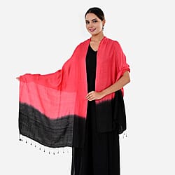 Tamsy Dual Shade Ombre Stole (Size 210 x 70 cm) - Cyan & Turquoise